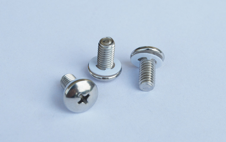 杰陽不銹鋼面板螺釘M6*12浮白色墊片